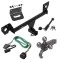 For 2021-2023 Chevrolet Trailblazer Trailer Hitch Tow PKG w/ 4-Flat Wiring + Triple Ball Tactical Ball Mount 1-7/8" & 2" & 2-5/16" Balls w/ Tow Hook + Tactical Dogbone Lock + Wiring Bracket (For w/Active Towplug Models) By Reese Tow