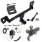 For 2021-2023 Chevrolet Trailblazer Trailer Hitch Tow PKG w/ 4-Flat Wiring + Triple Ball Tactical Ball Mount 1-7/8" & 2" & 2-5/16" Balls w/ Tow Hook + Tactical Dogbone Lock + Wiring Bracket (Excludes: w/LED Taillights Models) By Ree