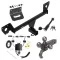For 2020-2023 Buick Encore GX Trailer Hitch Tow PKG w/ 4-Flat Wiring + Triple Ball Tactical Ball Mount 1-7/8" & 2" & 2-5/16" Balls w/ Tow Hook + Tactical Dogbone Lock + Wiring Bracket By Reese Towpower