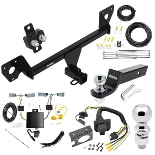 For 2021-2023 Chevrolet Trailblazer Trailer Hitch Tow PKG w/ 7-Way RV Wiring + 2" & 2-5/16" Ball + Drop Mount (For w/LED Taillights Models) By Reese Towpower