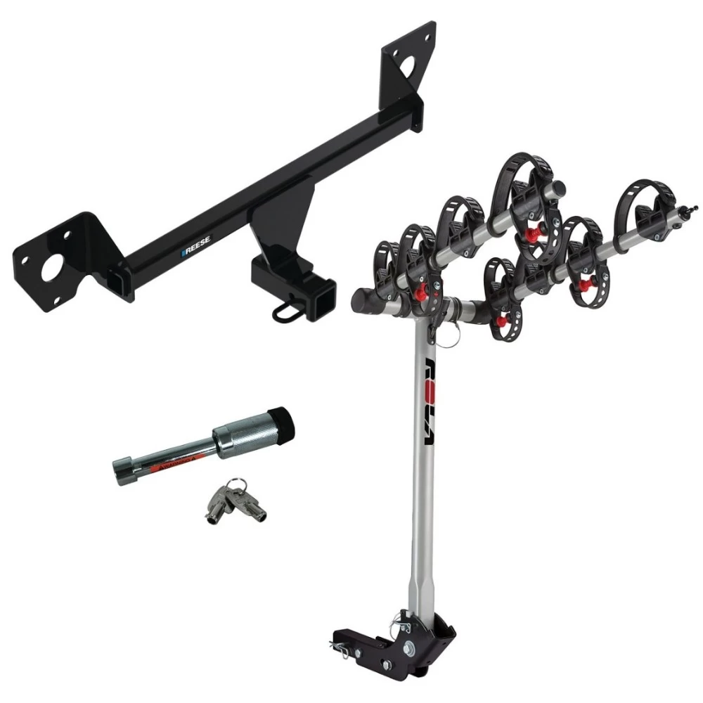 For 2020-2023 Buick Encore GX Trailer Hitch kit by: Reese For 2020-2023 Buick Encore GX Trailer Hitch Tow PKG w/ 4 Bike Carrier Rack + Hitch Lock (For Essence w/Active Towplug Models) By Reese Towpower