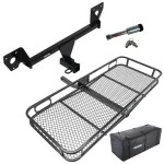 For 2021-2023 Chevrolet Trailblazer Trailer Hitch Tow PKG w/ 60" x 24" Cargo Carrier + Cargo Bag + Hitch Lock (Excludes: w/LED Taillights Models) By Reese Towpower