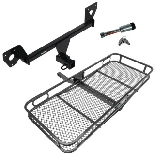 For 2020-2023 Buick Encore GX Trailer Hitch Tow PKG w/ 60" x 24" Cargo Carrier + Hitch Lock (For Essence w/Active Towplug Models) By Reese Towpower