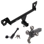 For 2020-2023 Buick Encore GX Trailer Hitch Tow PKG + Triple Ball Tactical Ball Mount 1-7/8" & 2" & 2-5/16" Balls w/ Tow Hook + Tactical Dogbone Lock (For Essence w/Active Towplug Models) By Reese Towpower
