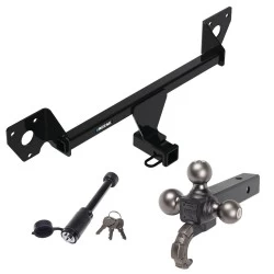 For 2020-2024 Buick Encore GX Trailer Hitch Tow PKG + Triple Ball Tactical Ball Mount 1-7/8" & 2" & 2-5/16" Balls w/ Tow Hook + Tactical Dogbone Lock (For Essence w/Active Towplug Models) By Reese Towpower