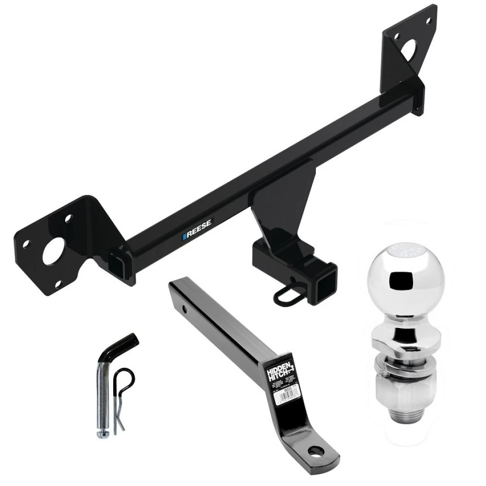 For 2021-2023 Chevrolet Trailblazer Trailer Hitch Tow PKG w/ Extended 16" Long Ball Mount w/ 4" Drop + Pin/Clip + 2" Ball (For w/Active Towplug Models) By Reese Towpower