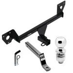 For 2021-2023 Chevrolet Trailblazer Trailer Hitch Tow PKG w/ Extended 16" Long Ball Mount w/ 4" Drop + Pin/Clip + 2" Ball (For w/Active Towplug Models) By Reese Towpower