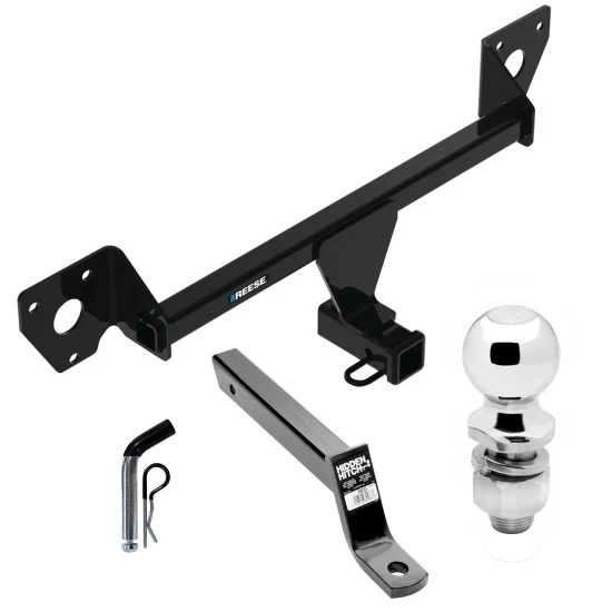 For 2021-2023 Chevrolet Trailblazer Trailer Hitch Tow PKG w/ Extended 16" Long Ball Mount w/ 4" Drop + Pin/Clip + 2" Ball (For w/Active Towplug Models) By Reese Towpower