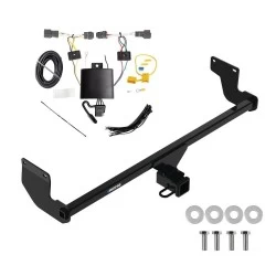 Reese Trailer Tow Hitch For 20-25 KIA Soul w/o LED Taillights Exc center exhaust w/ Plug & Play Wiring Kit Class 3 2" Receiver