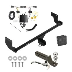 Reese Trailer Tow Hitch For 20-25 KIA Soul w/o LED Taillights Exc center exhaust Deluxe Package Wiring 2" Ball Mount and Lock