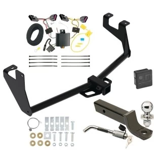 Custom Fit Trailer Hitch Wiring Harness (Plug & Play) 2" Drop Ball-Mount w/ Locking Pin/Clip 2" Chrome BallRubber Hitch Plug Cover Installation Hardware Installation Instructions 84593 118588 7005111 7010 Reese Trailer Tow Hitch 13-16 Buick Reese Trailer Tow Hitch For 13-16 Buick Encore w/ Wiring 2" Ball Mount + Lock Class 3