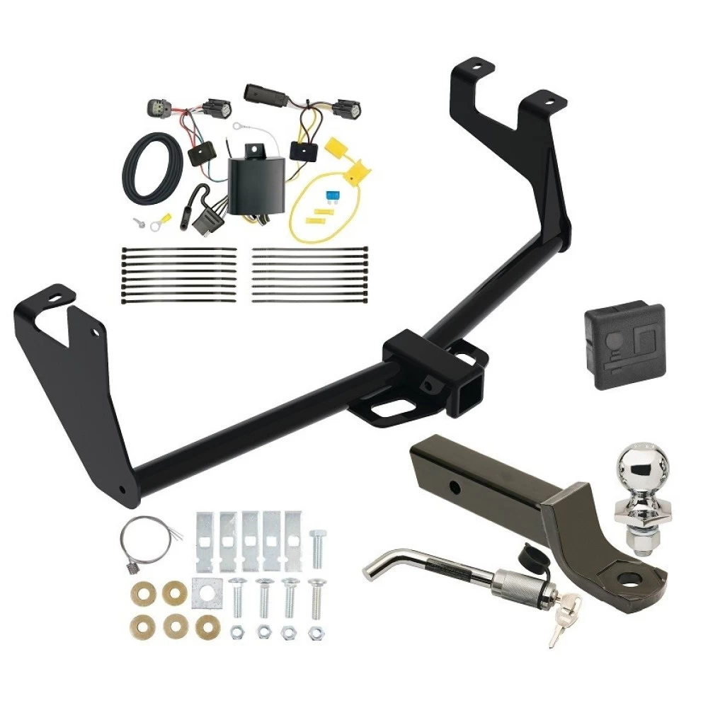 Custom Fit Trailer Hitch Wiring Harness (Plug & Play) 2" Drop Ball-Mount w/ Locking Pin/Clip 2" Chrome BallRubber Hitch Plug Cover Installation Hardware Installation Instructions 84593 118745 7005111 7010 Reese Trailer Tow Hitch 17-23 Buick Reese Trailer Tow Hitch For 17-23 Buick Encore Exc GX w/ Wiring Harness 2" Ball Mount + Lock Class 3