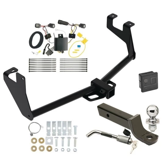 Custom Fit Trailer Hitch Wiring Harness (Plug & Play) 2" Drop Ball-Mount w/ Locking Pin/Clip 2" Chrome BallRubber Hitch Plug Cover Installation Hardware Installation Instructions 84593 118745 7005111 7010 Reese Trailer Tow Hitch 17-23 Buick Reese Trailer Tow Hitch For 17-23 Buick Encore Exc GX w/ Wiring Harness 2" Ball Mount + Lock Class 3