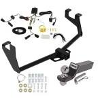 Custom Fit Trailer Hitch Wiring Harness (Plug & Play) 2" Drop Ball-Mount w/ Pin/Clip 2" Chrome Ball Installation Hardware Installation Instructions 84593 118751 21536 Reese Trailer Tow Hitch 17-22 Chevrolet Trax Except LS Wiring Harness + 2 Reese Trailer Tow Hitch For 17-22 Chevrolet Trax Except LS w/ Wiring Harness + 2" Ball Class 3