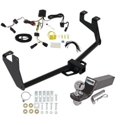 Reese Trailer Tow Hitch For 17-22 Chevrolet Trax w/ LED Taillights w/ Wiring Harness + 2" Ball Class 3