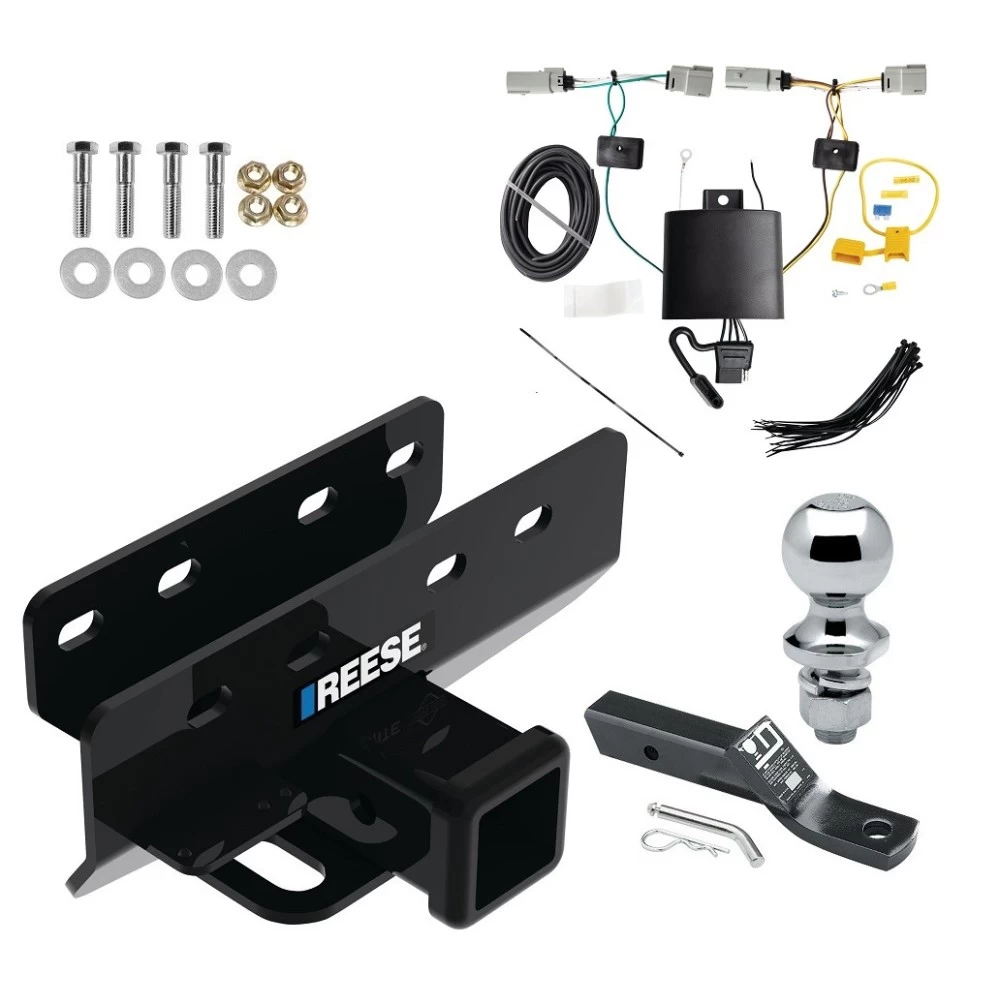 Custom Fit Trailer Hitch Wiring Harness (Plug & Play) 2" Drop Ball-Mount w/ Pin/Clip 1-7/8" Chrome Ball Installation Hardware Installation Instructions 84605 118867 23 63816 Reese Trailer Tow Hitch 21-23 Bronco Except w/LED Taillights or w/ Reese Trailer Tow Hitch For 21-24 Ford Bronco Except w/LED Taillights or w/OEM Hitch 2" Receiver Complete Package w/ Wiring and 1-7/8" Ball