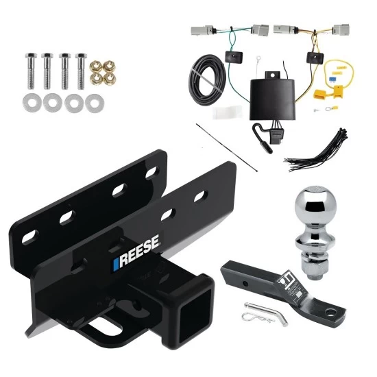 Custom Fit Trailer Hitch Wiring Harness (Plug & Play) 2" Drop Ball-Mount w/ Pin/Clip 1-7/8" Chrome Ball Installation Hardware Installation Instructions 84605 118867 23 63816 Reese Trailer Tow Hitch 21-23 Bronco Except w/LED Taillights or w/ Reese Trailer Tow Hitch For 21-24 Ford Bronco Except w/LED Taillights or w/OEM Hitch 2" Receiver Complete Package w/ Wiring and 1-7/8" Ball