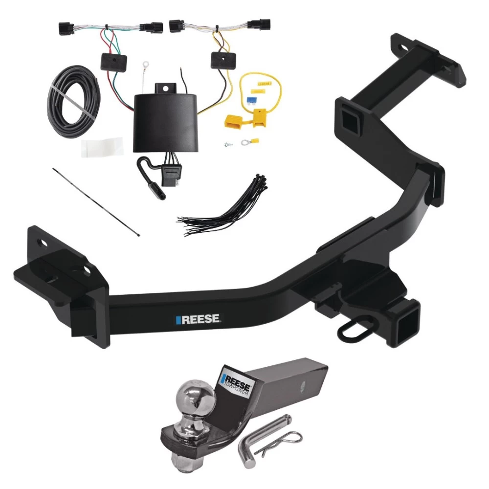 Tow Package For 21-23 KIA Sorento Trailer Hitch w/ Wiring 2" Drop Mount 2" Ball 2" Receiver Reese