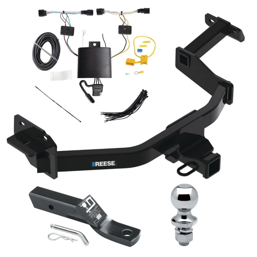 Reese Trailer Tow Hitch For 21-23 KIA Sorento Complete Package w/ Wiring Harness Kit 1-7/8" Ball