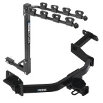 Reese Trailer Tow Hitch For 21-23 Hyundai Santa Fe KIA Sorento Tilt Away Adult or Child Arms Fold Down 4 Bike Carrier