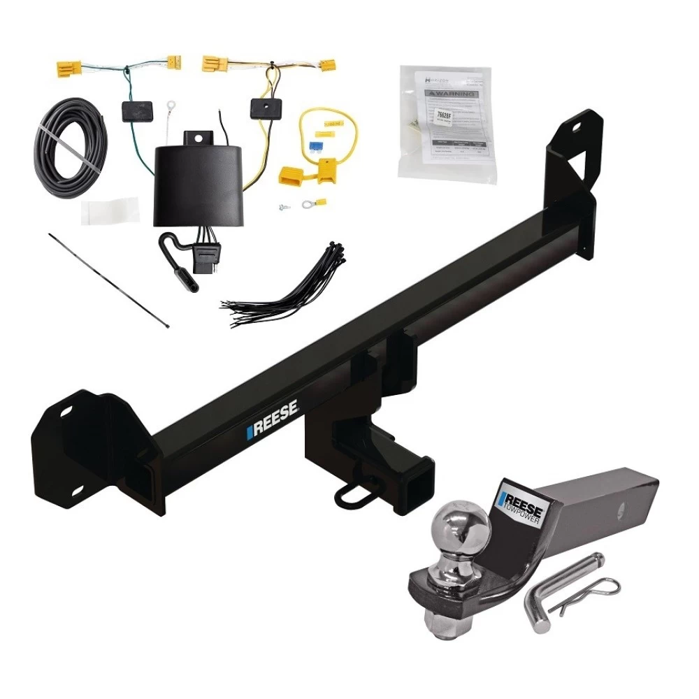 Reese Trailer Tow Hitch For 16-22 Mercedes-Benz GLC300 Exc Premium PKG Complete Package w/ Wiring and 2" Ball