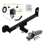 Reese Trailer Tow Hitch For 16-22 Mercedes-Benz GLC300 Exc Premium PKG Complete Package w/ Wiring and 2" Ball