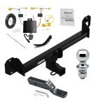 Custom Fit Trailer Hitch Wiring Harness (Plug & Play) 2" Drop Ball-Mount w/ Pin/Clip 1-7/8" Chrome Ball Installation Hardware Installation Instructions 84628 118747 23 63816 Reese Trailer Tow Hitch 16-22 Mercedes GLC300 All Styles Complete P Reese Trailer Tow Hitch For 16-22 Mercedes GLC300 All Styles Complete Package w/ Wiring and 1-7/8" Ball