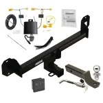 Reese Trailer Tow Hitch For 16-22 Mercedes-Benz GLC300 Exc Premium PKG Deluxe Package Wiring 2" Ball Mount and Lock