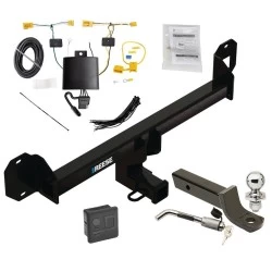 Reese Trailer Tow Hitch For 16-22 Mercedes-Benz GLC300 Exc Premium PKG Deluxe Package Wiring 2" Ball Mount and Lock