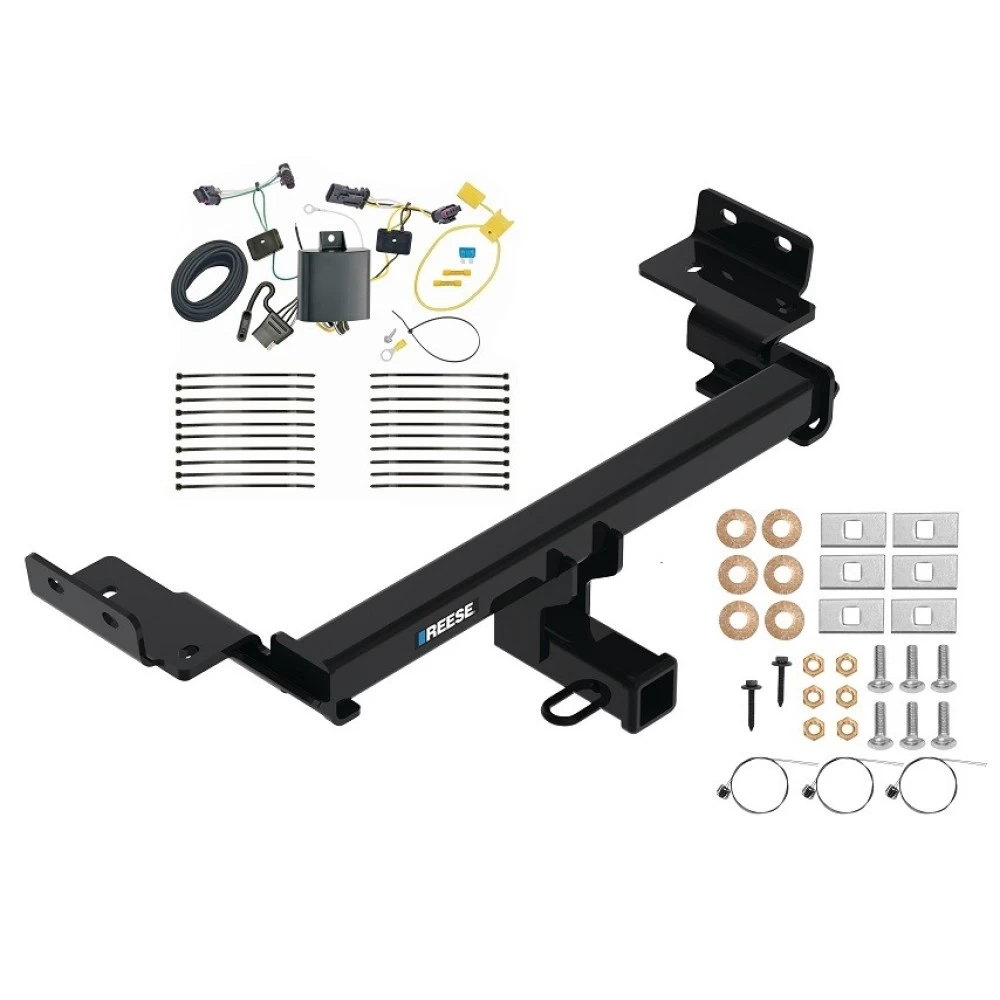Reese Trailer Tow Hitch For 18-26 Jeep Compass (2017 New Body Style) w/ Plug & Play Wiring Kit Class 3