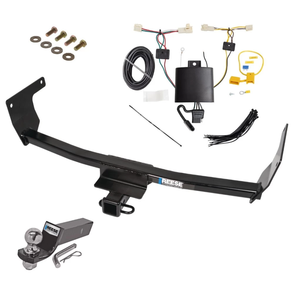 Tow Package For 19-23 Toyota RAV4 Trailer Hitch w/ Wiring 2" Drop Mount 2" Ball 2" Receiver Reese
