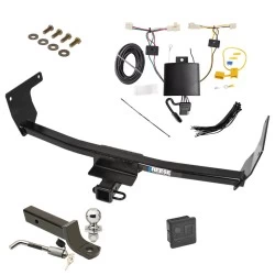 Reese Trailer Tow Hitch For 19-25 Toyota RAV4 21-25 RAV4 Prime Deluxe Package Wiring 2" Ball Mount and Lock