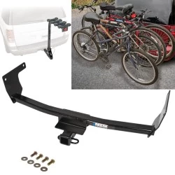 Trailer Hitch w/ 4 Bike Rack For 19-25 Toyota RAV4 22-24 Lexus NX250 NX350 NX350h NX450h+ Approved for Recreational & Offroad Use Carrier for Adult Woman or Child Bicycles Foldable