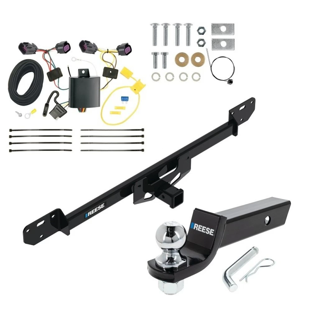Reese Trailer Tow Hitch For 14-27 RAM ProMaster 1500 2500 3500 All Models Complete Package w/ Wiring and 2" Ball
