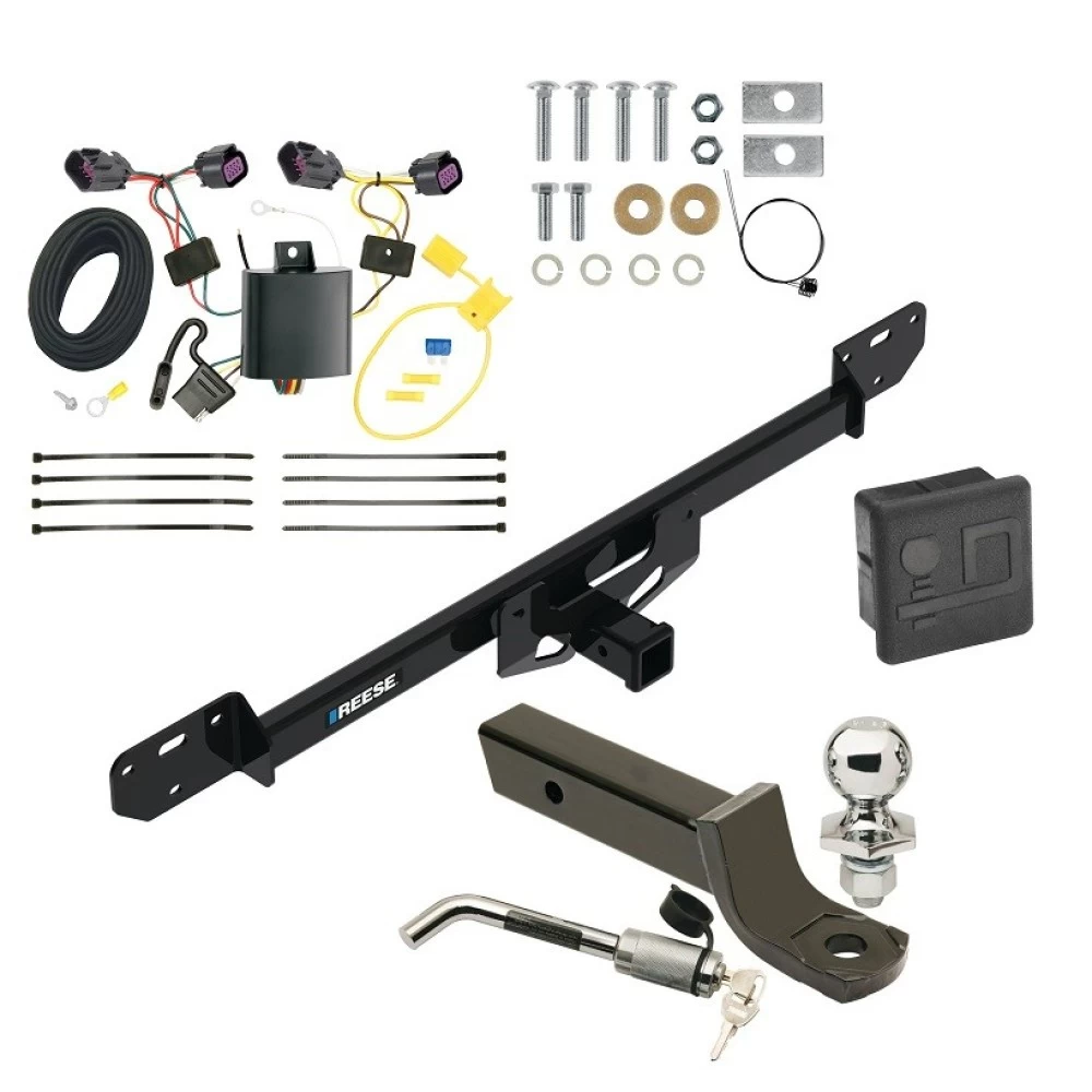 Reese Trailer Tow Hitch For 14-27 RAM ProMaster 1500 2500 3500 All Models Deluxe Package Wiring 2" Ball Mount and Lock