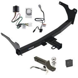 Reese Trailer Tow Hitch For 24-27 Toyota Grand Highlander Lexus TX350 TX500h TX550h+ Deluxe Package Wiring 2" Ball Mount and Lock