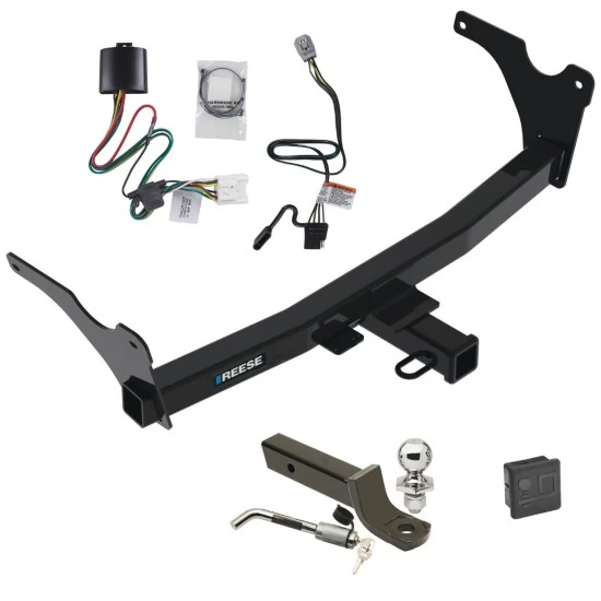 Reese Trailer Tow Hitch For 2024 Toyota Grand Highlander Deluxe Package Wiring 2" Ball Mount and Lock