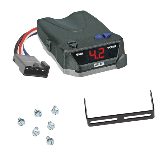 Class 3 4K Trailer Hitch Tow Package Reese Brake Control For 2025 Volkswagen ID. Buzz w/ 7-Way RV Wiring 2" Drop Mount 2" Ball 2" Receiver Draw-Tite Tekonsha