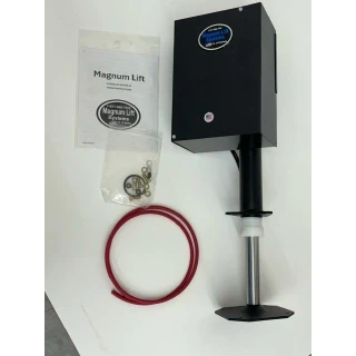 Magnum Lift Systems hydraulic bumper jack with on-jack toggle, 8,000 lb A-frame trailer lift