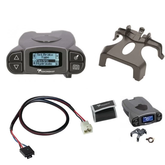 Tekonsha Prodigy P3 Trailer Brake Control for 20-24 Hyundai Palisade KIA Telluride 22-24 Santa Cruz w/ Plug Play Wiring Adapter Proportional Eletric Trailer Brakes Module Box Controller