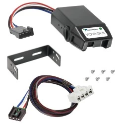 Clam Shell Trailer Brake Control for 95-09 Dodge Ram 1500 2500 3500 08-09 4500 5500 w/ Plug Play Wiring Adapter Tekonsha Voyager Eletric Trailer Brakes Module Box Controller