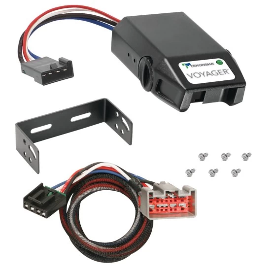 Clam Shell Trailer Brake Control for 09-21 Ford F-150 10-21 Raptor w/ Plug Play Wiring Adapter Tekonsha Voyager Eletric Trailer Brakes Module Box Controller