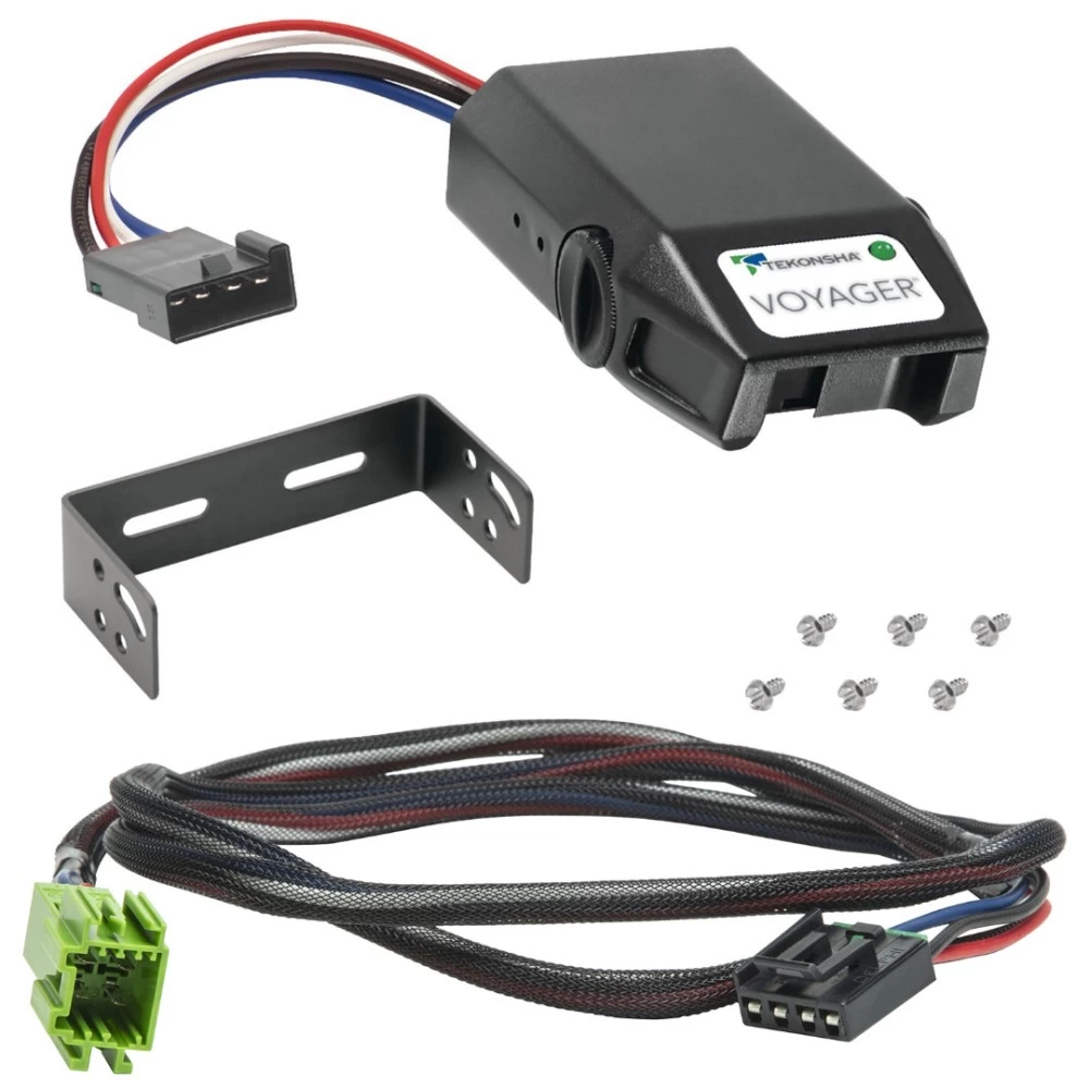 Trailer Brake Control for 13-18 Roadtrek E-Trek RS- TS- CS- Adventurous SS-Agile 18 Chinook Bayside Countryside Eagle Phoenix USA w/ Plug Play Wiring Adapter Tekonsha Voyager Eletric Trailer Brakes Module Box Controller 1-4 Axle