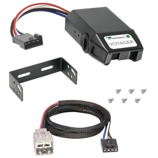 Clam Shell Trailer Brake Control for 05-07 F-250 350 450 550 Super Duty w/ Plug Play Wiring Adapter Tekonsha Voyager Eletric Trailer Brakes Module Box Controller