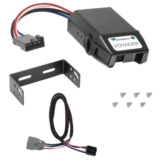 Trailer Brake Control for 20-24 Jeep Gladiator 18-24 Wrangler JL New Body Style w/ Plug Play Wiring Adapter Tekonsha Voyager Eletric Trailer Brakes Module Box Controller