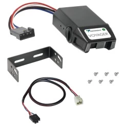 Clam Shell Trailer Brake Control For 20-25 KIA Telluride 20-22 Hyundai Palisade 22-25 Santa Cruz 01-25 Santa Fe 13-18 Sport 2019 XL 03-25 Sorento w/ Plug Play Wiring Adapter Tekonsha Voyager Electric Trailer Brakes Module Box Controller