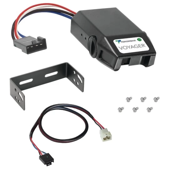 Clam Shell Trailer Brake Control for 20-24 Hyundai Palisade KIA Telluride 22-24 Santa Cruz w/ Plug Play Wiring Adapter Tekonsha Voyager Eletric Trailer Brakes Module Box Controller