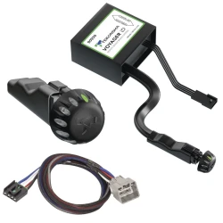 Tekonsha Voyager ID Hidden Trailer Brake Control for 10 Dodge RAM 1500 2500 3500 w/ Plug Play Wiring Adapter Proportional Trailer Brakes Module Box Controller 1-3 Axle