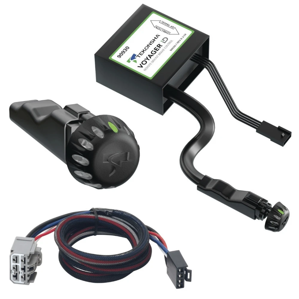  Tekonsha Voyager iD hidden trailer brake controller with wiring harness for 2018 Chevy Traverse Limited