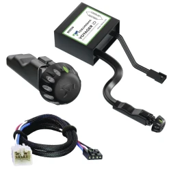 Tekonsha Voyager ID Hidden Trailer Brake Control for 03-13 Toyota 4Runner w/ Plug Play Wiring Adapter Proportional Trailer Brakes Module Box Controller 1-3 Axle
